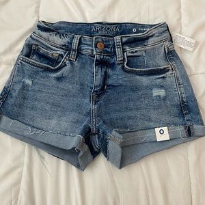 Arizona distressed denim shorts